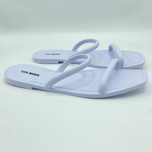 Steve Madden Pike Sandals Size 11 Pastel Purple Lavender Jelly Slide Y2K Kidcore - Picture 2 of 8